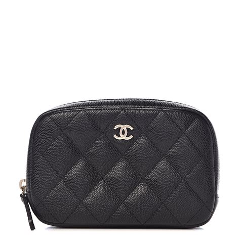 chanel quilted cosmetic pouch